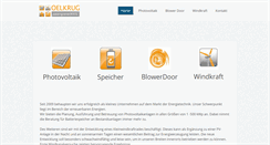 Desktop Screenshot of oelkrug-energietechnik.com